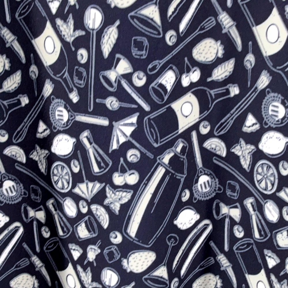 Callaway Mens Golf Polo Shirt Size XL Short Sleeve Navy Blue Cocktail Print NWT - Picture 6 of 16